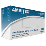 Ambitex N400 Series Powder Free Blue Nitrile Gloves (1 Box)